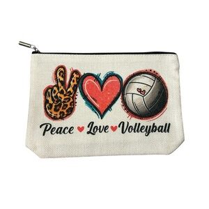 Peace Love Volleyball Pouch